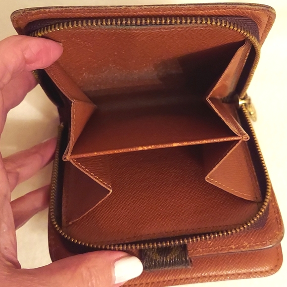 Louis Vuitton Wallet Monogram brown, Snap closure, zip coin - Picture 9 of 11